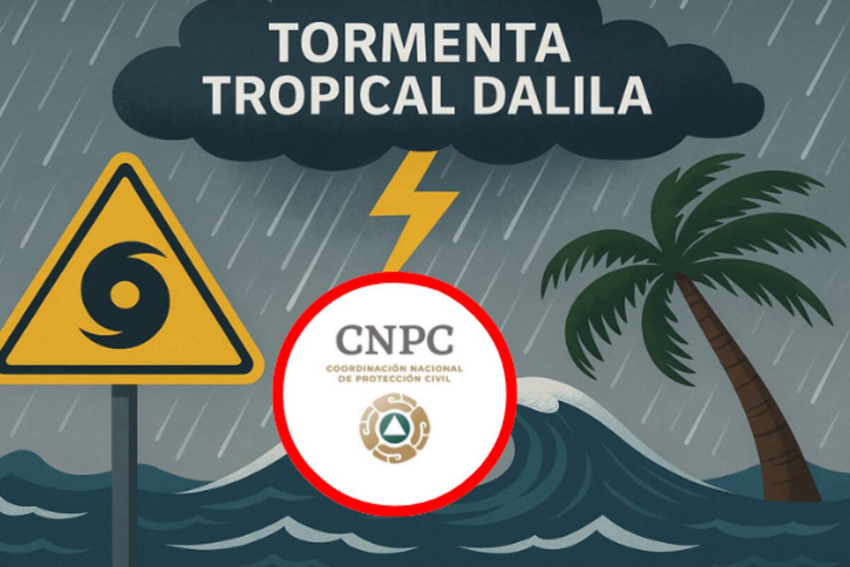 Tormenta tropical Dalila activa alerta amarilla en cinco estados del Pacífico mexicano