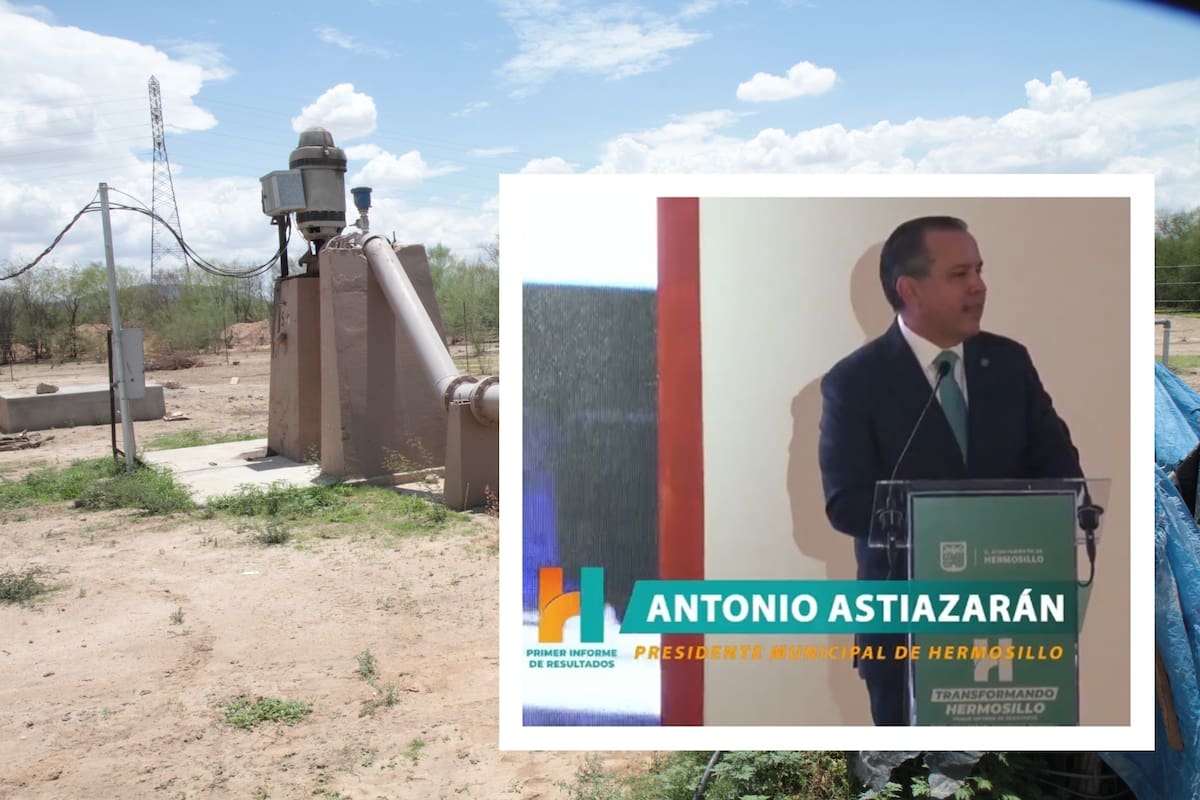 Hermosillo pasa de 80 a 121 pozos para garantizar abasto de agua: Astiazarán en su Primer Informe de Gobierno