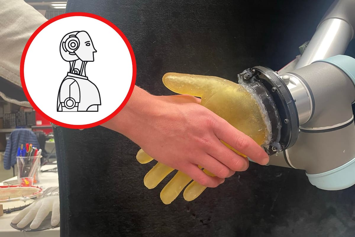 Crean piel artificial para robots con sensibilidad táctil similar a la humana