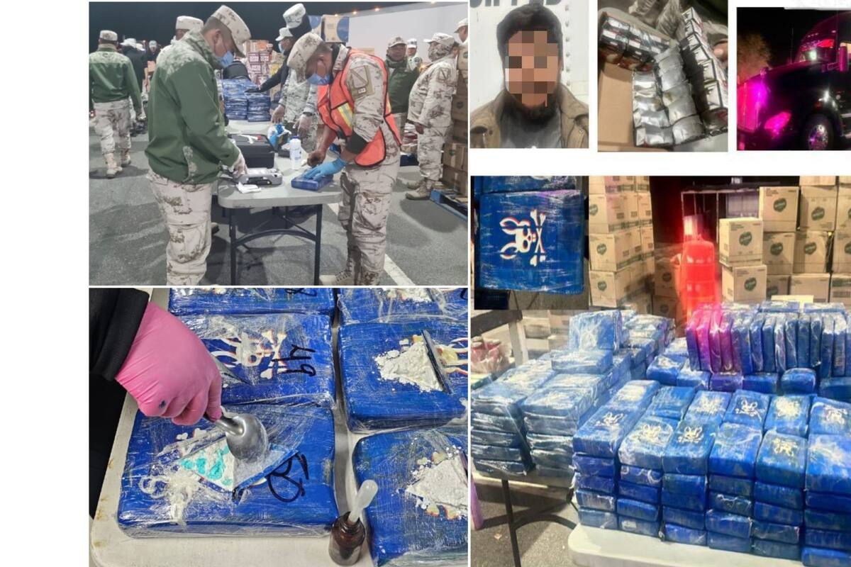 Decomisan tractocamión con cerca de 400 paquetes de cocaína en SLRC
