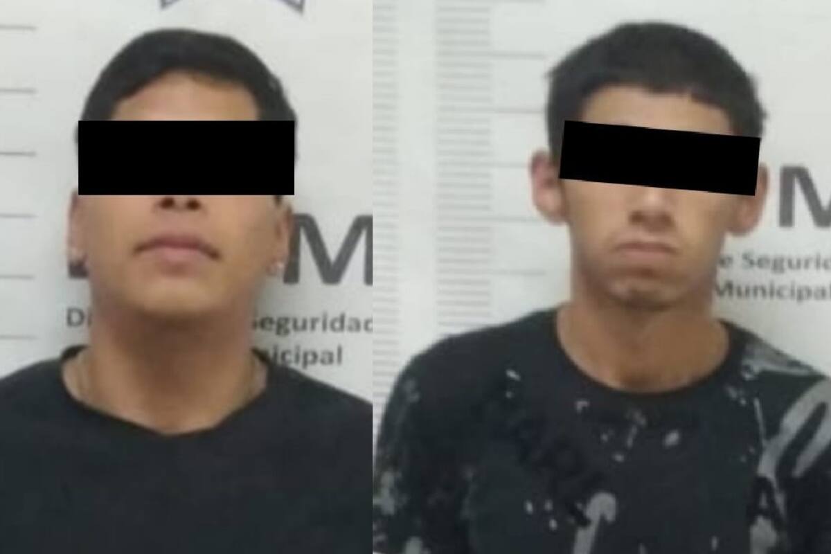 Arrestan a dos por portación de armas prohibidas y robo de vehículo