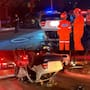 Menor conducía a exceso de velocidad y termina volcando; hay 4 lesionados