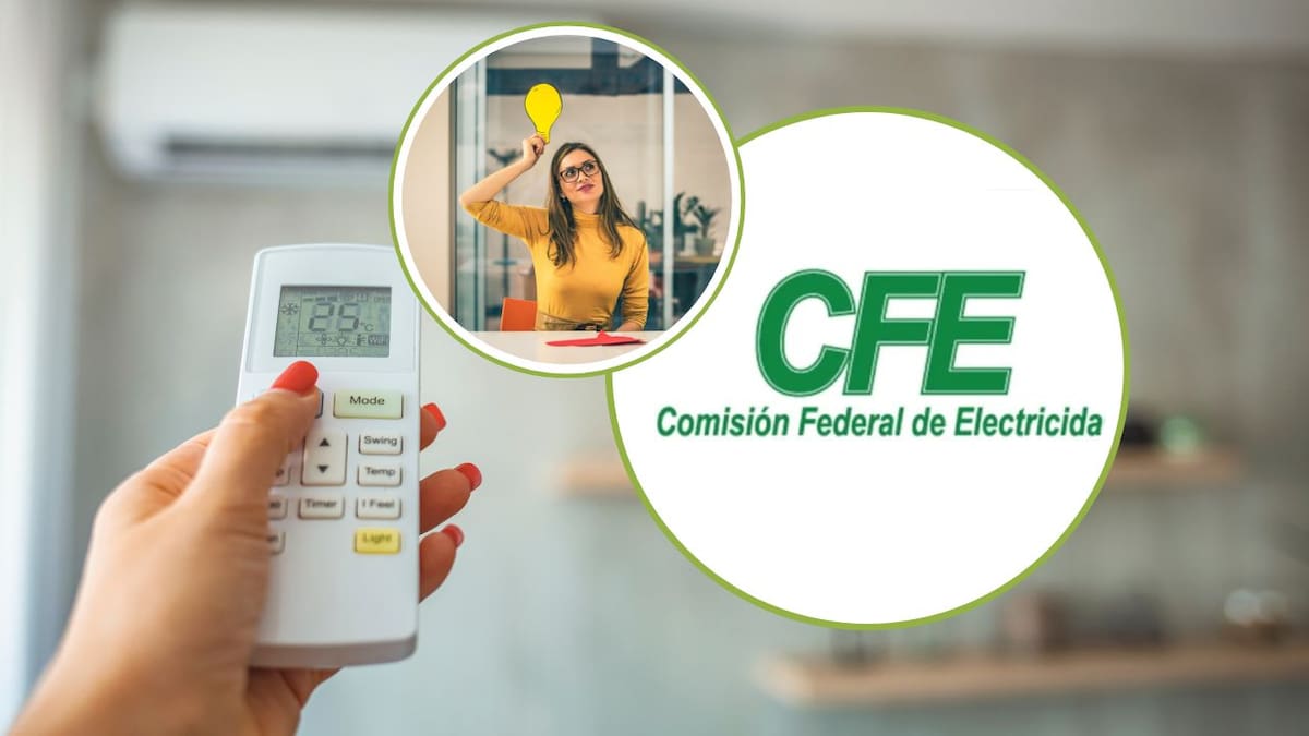 La CFE recomienda ajustar el aire acondicionado a 25 °C y revisar refrigerador, focos y aparatos en espera para reducir el consumo eléctrico del hogar.