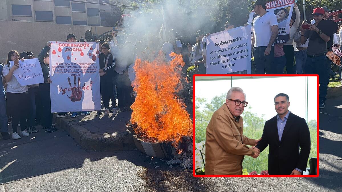 Una multitud de al menos 10 mil personas se manifestó en Culiacán pidiendo la renuncia del gobernador Rubén Rocha Moya.