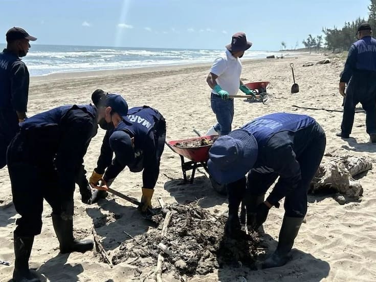 Derrame de hidrocarburo en Veracruz: activan operativo en playas de Tuxpan y Tamiahua y esto es lo que se sabe