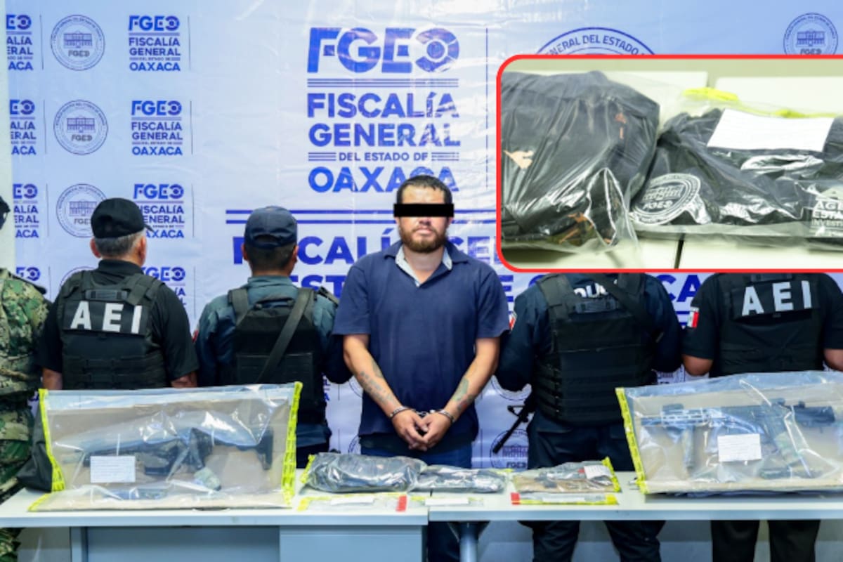 Capturan a “Macanannu”, jefe de plaza de “Los Cromos” en Oaxaca: operativo Sable asegura armas, drogas y uniformes falsos