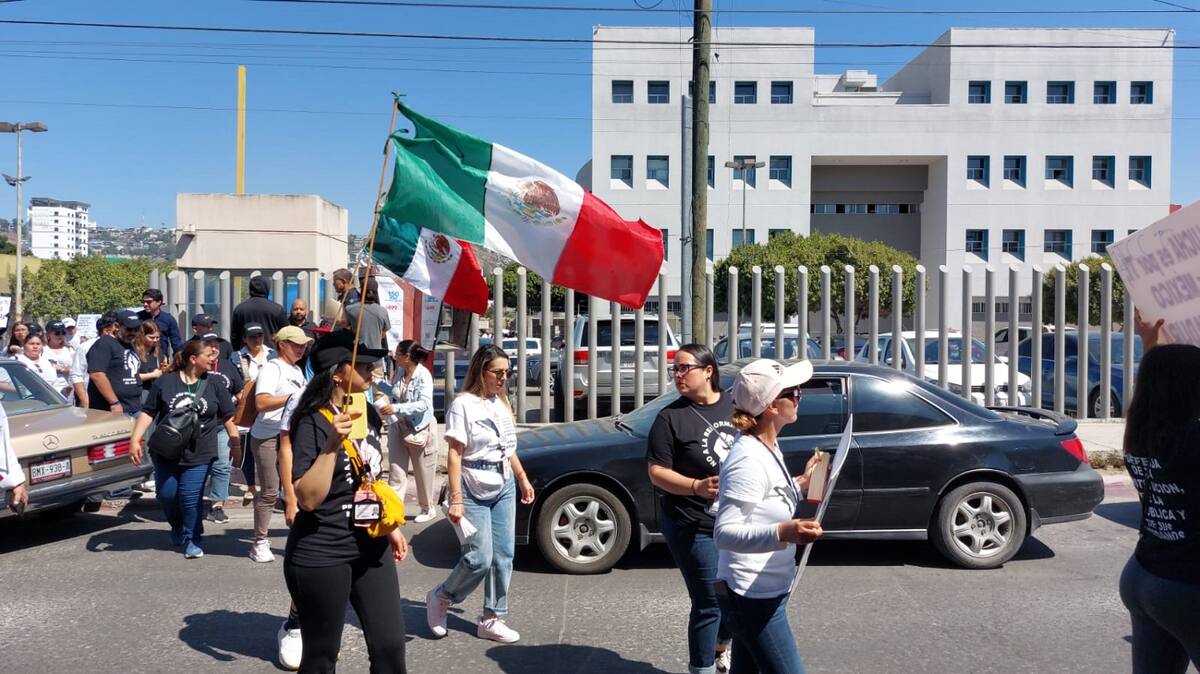 Los empleados del Poder Judicial de la Federación mostraron su descontento.