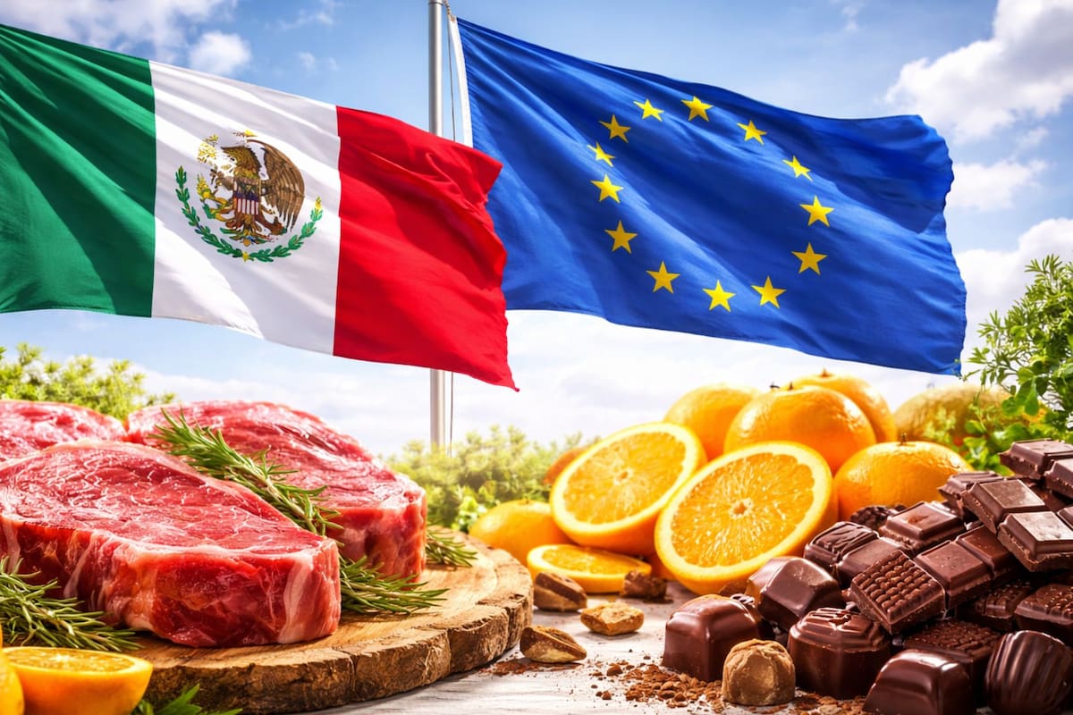 México y la Unión Europea prevén firmar la modernización del TLCUEM en mayo para eliminar aranceles al 83% de los productos agropecuarios de forma inmediata