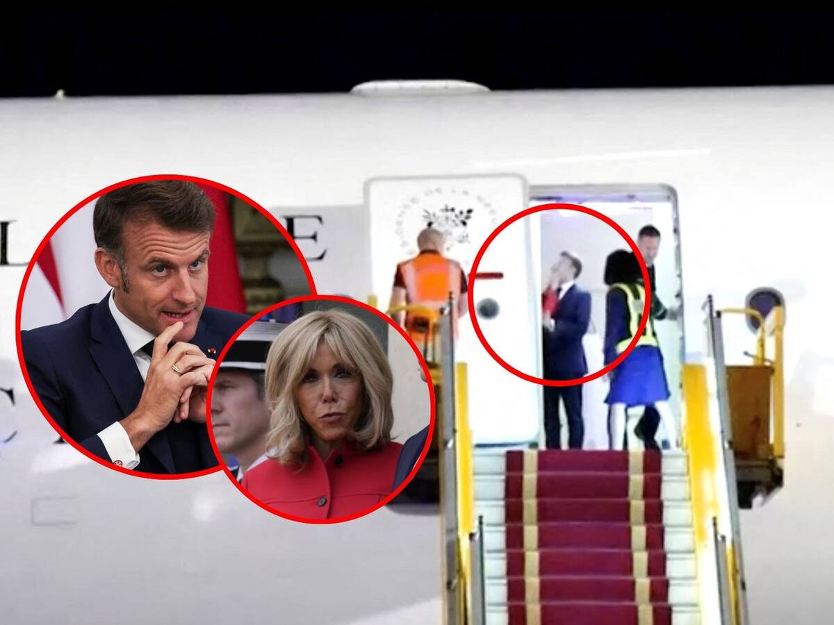 Brigitte Macron empuja a su esposo en público y lo llama “perdedor”, revela lector de labios. | Crédito: REUTERS/AP