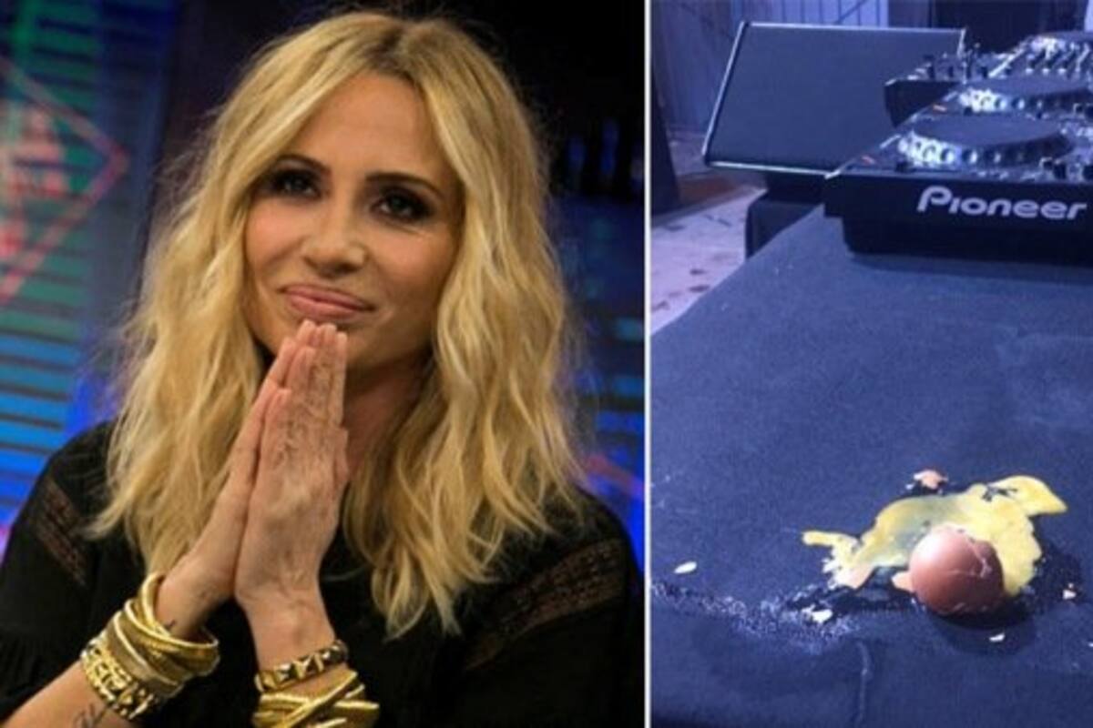 VIDEO: Atacan con huevos a Marta Sánchez en pleno show y lo cancela