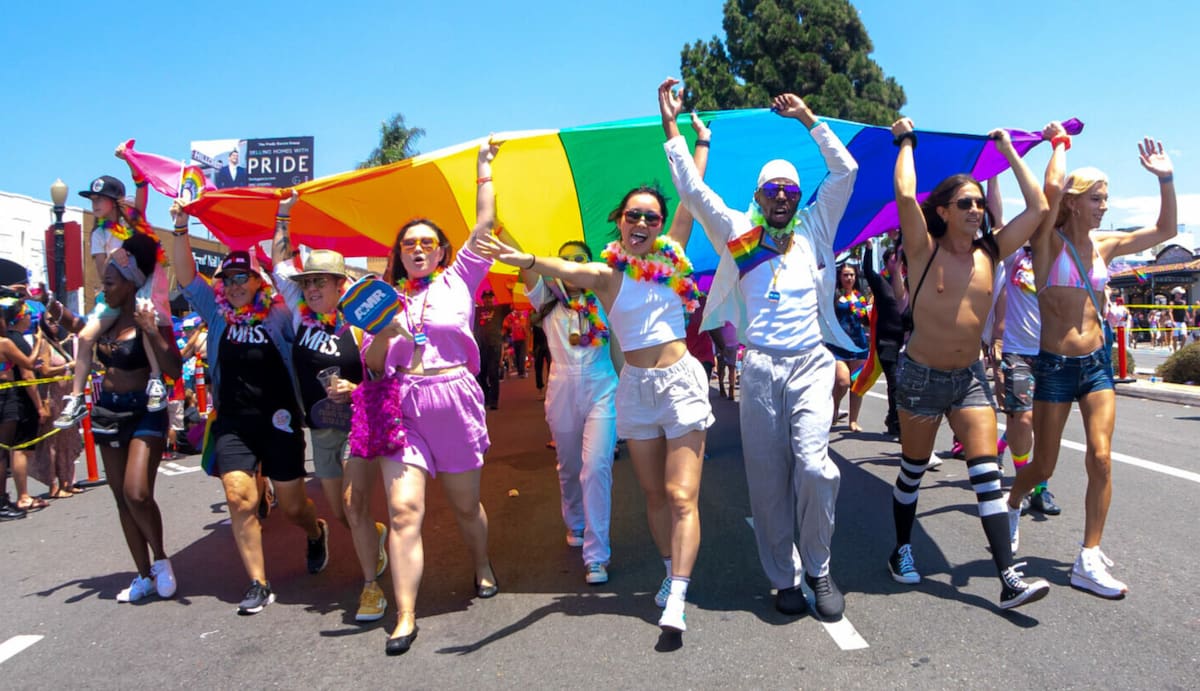 Las celebraciones del orgullo LGBTQ+ se realizarán el 18 y 19 de julio con un desfile gratuito, un festival en Balboa Park y servicios de salud para la comunidad. Foto: Cortesía