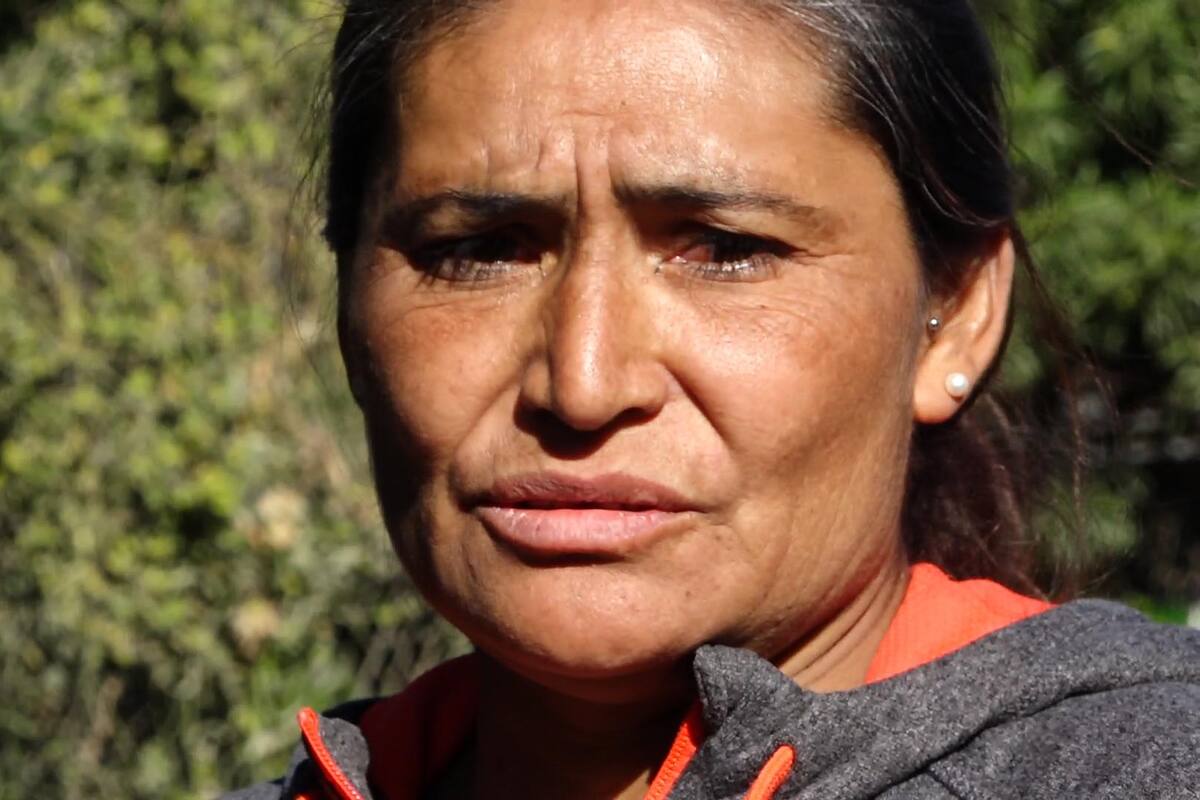 Viven María y su familia en el patio