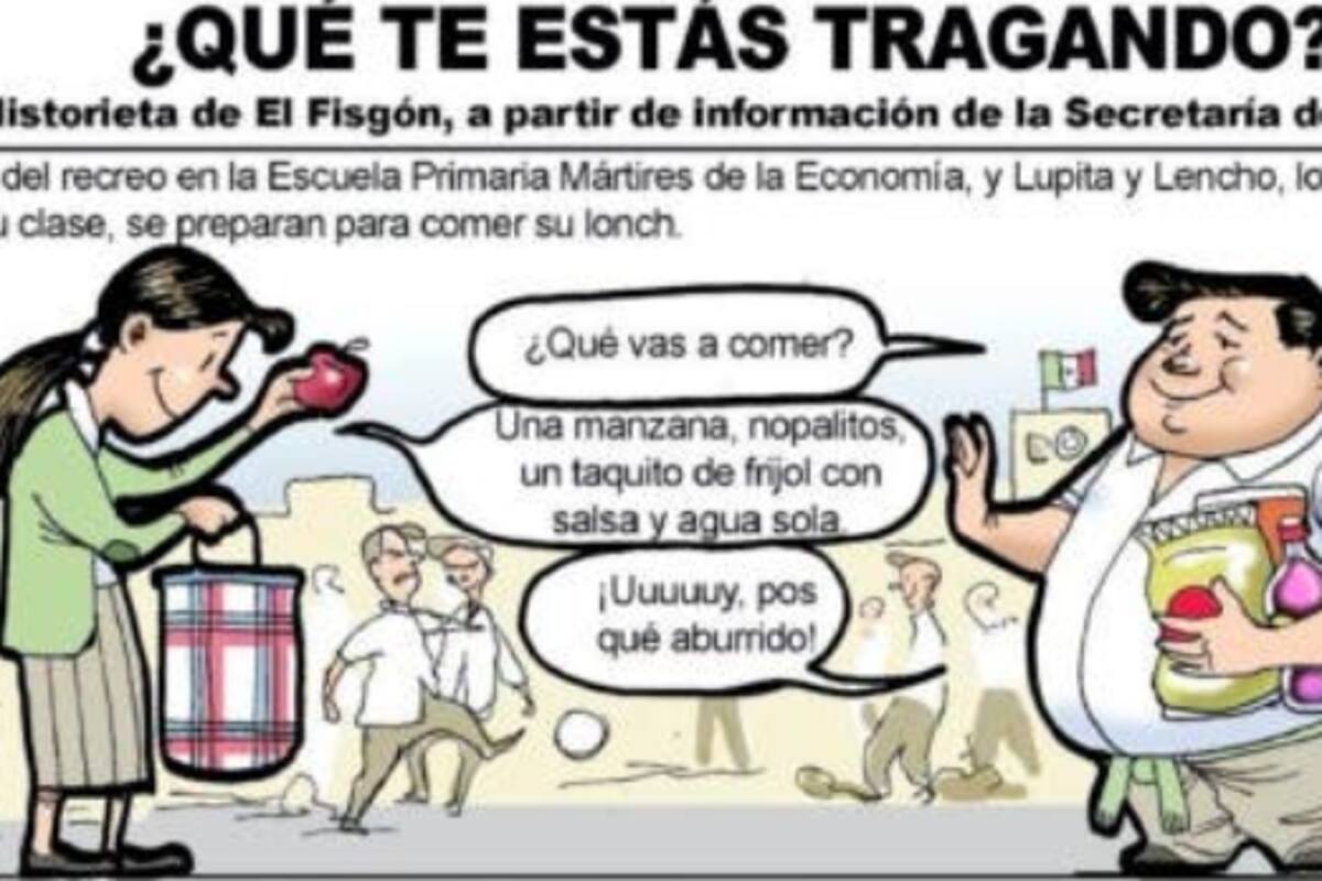 "¿Qué te estás tragando?": La historieta que se distribuirá para crear conciencia sobre la obesidad en México
