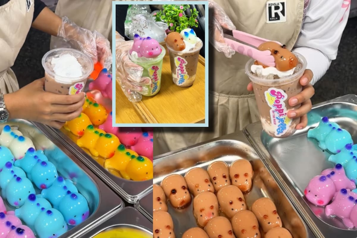 VIRAL: Figuras de gelatina de dinosaurios, capibaras y cuyos son una sensación; se colocan sobre bebidas refrescantes en Asia