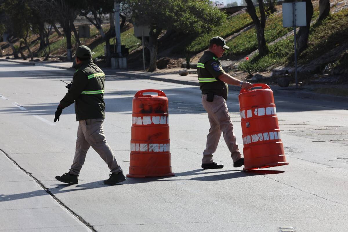Los agentes de la división de tránsito ahora se encuentran en la garita.