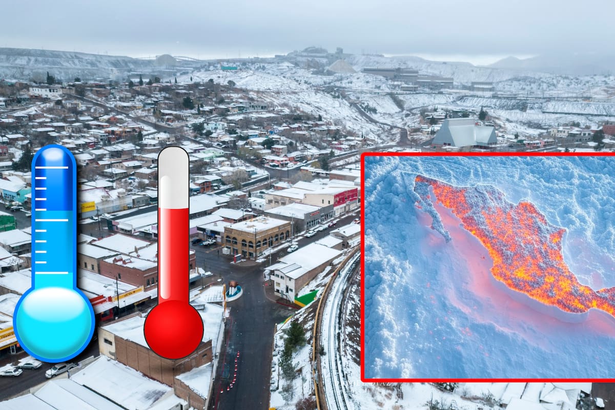 SMN alerta por frente frío con línea seca y canal de baja presión, que dejará lluvias y temperaturas extremas que van de los -10 °C hasta los 45 °C en varios estados hoy lunes