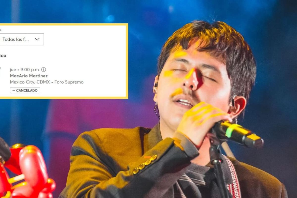 ¿Cancelan concierto de Macario Martínez en CDMX? Esto es lo que se sabe