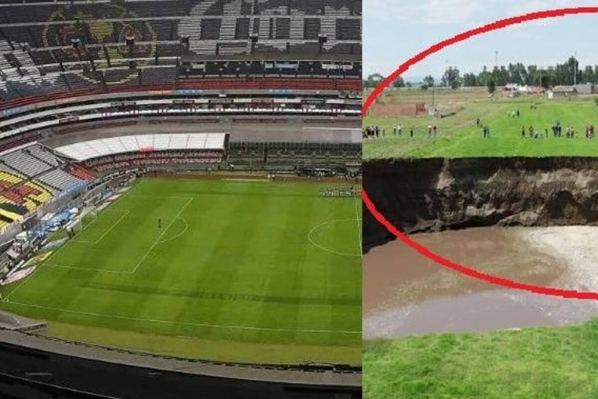 Socavón en Puebla ya mide más que el Azteca; lo usan como atracción turística