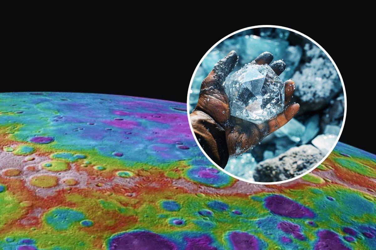 Mercurio tiene capa de diamantes de 15 kilómetros de profundidad bajo su superficie, sugiere estudio