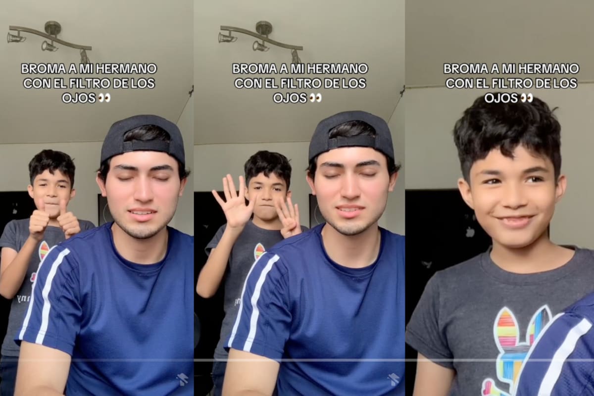 Joven le hace broma pesada a su hermanito con un filtro: ¡este fue el resultado! | TikTok