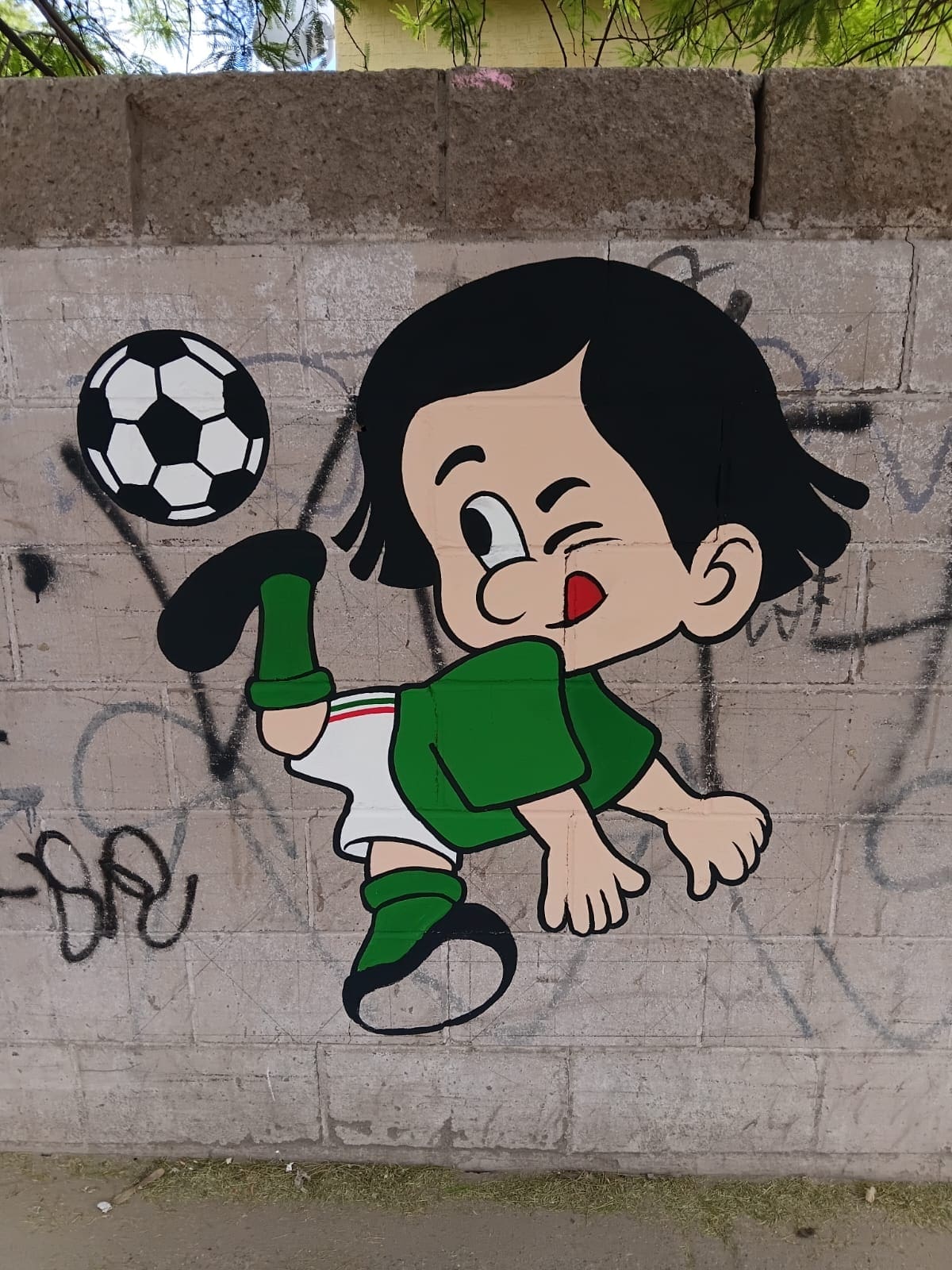 Malos y viejos recuerdos de como estaba la barda grafiteada hasta antes del mes de abril. (Foto: Patrizio Caro)