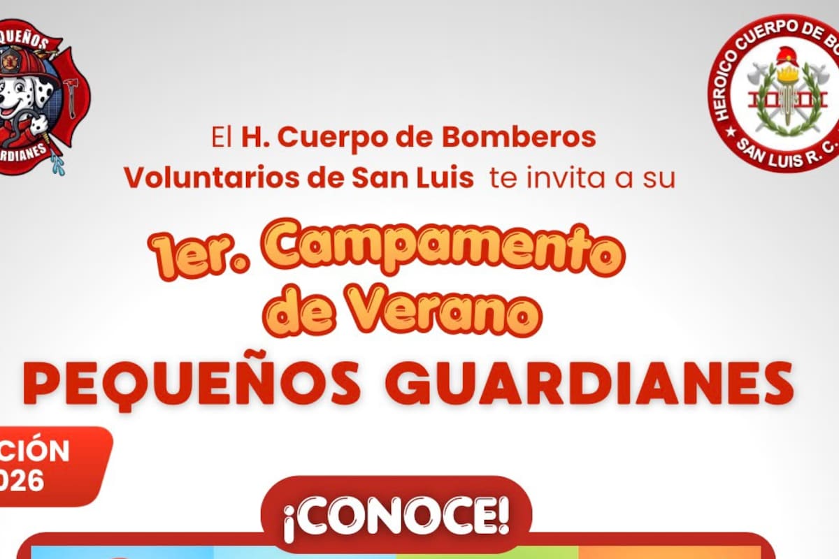 Bomberos de San Luis invitan a niñas y niños a convertirse en “Pequeños Guardianes” este verano