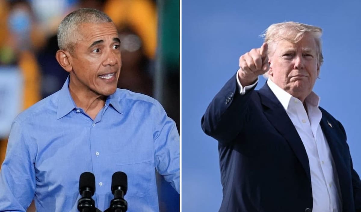 Barack Obama y Donald Trump
