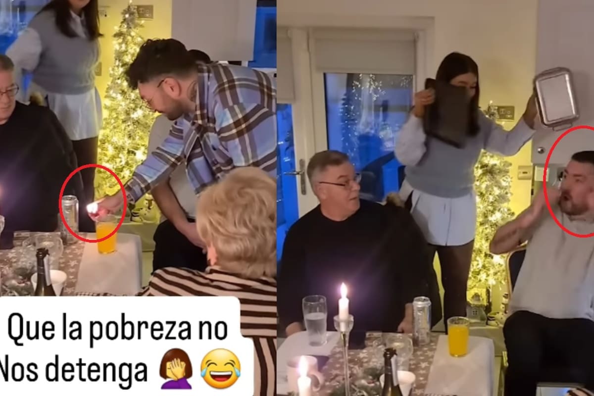 “Que la pobreza no te detenga”: Familia simula fuegos artificiales con puro ingenio y arrasa en redes