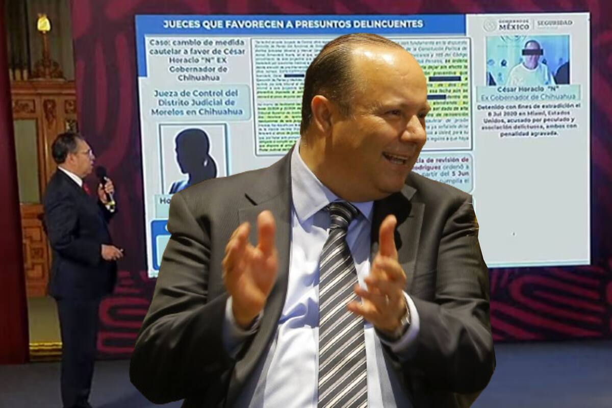 Exhiben en mañanera a jueza que mandó a César Duarte a prisión domiciliaria