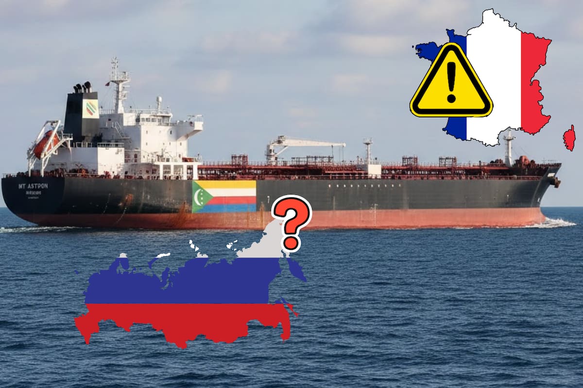 Buque petrolero procedente de Rusia es detenido por Francia tras detectarse que operaba con bandera de otro país para esquivar sanciones internacionales por la Guerra de Ucrania