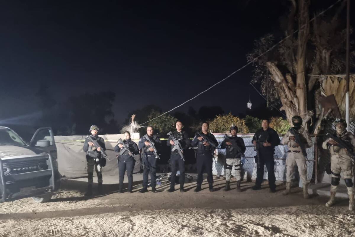 Resguardan vivienda tras aseguramiento de fentanilo ilegal en la zona del Valle de Mexicali