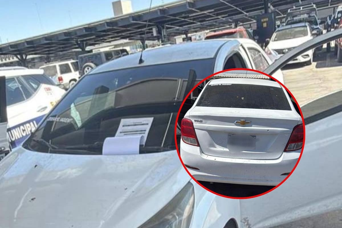 Aseguran vehículo con señales y sonidos de la policía municipal de Hermosillo