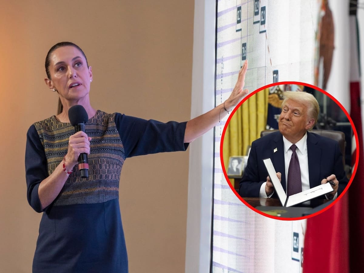 Seguridad, migración y comercio son los temas que Sheinbaum buscará tratar con Trump en el G7. | Crédito: Presidencia/AP