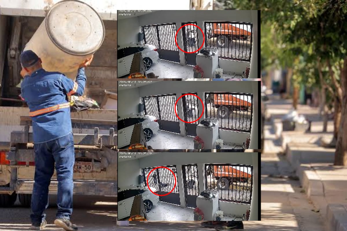 Sufre accidente trabajador de recolección de basura en Hermosillo mientras hacía sus labores