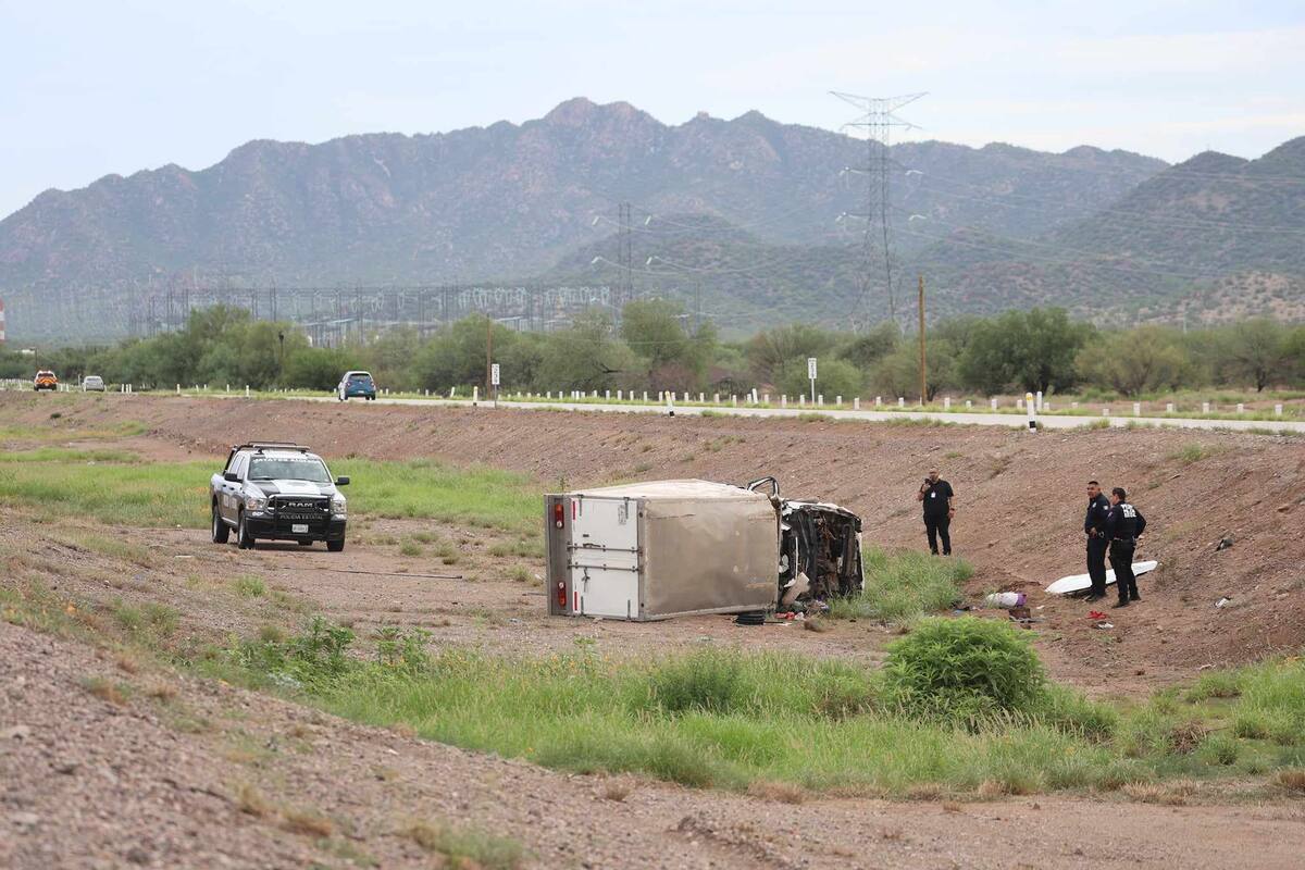 Volcamiento en carretera Hermosillo-Guaymas ¿Hubo heridos?