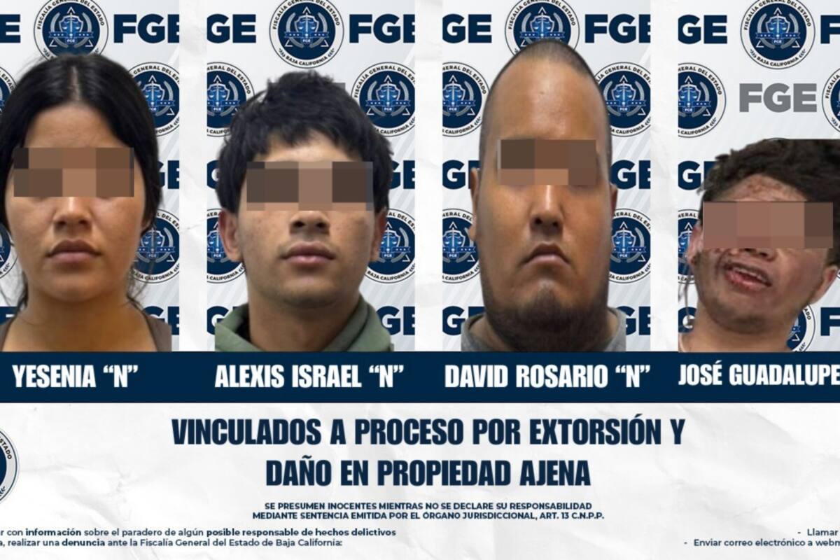 Vinculan a cuatro por extorsión y daño en propiedad ajena