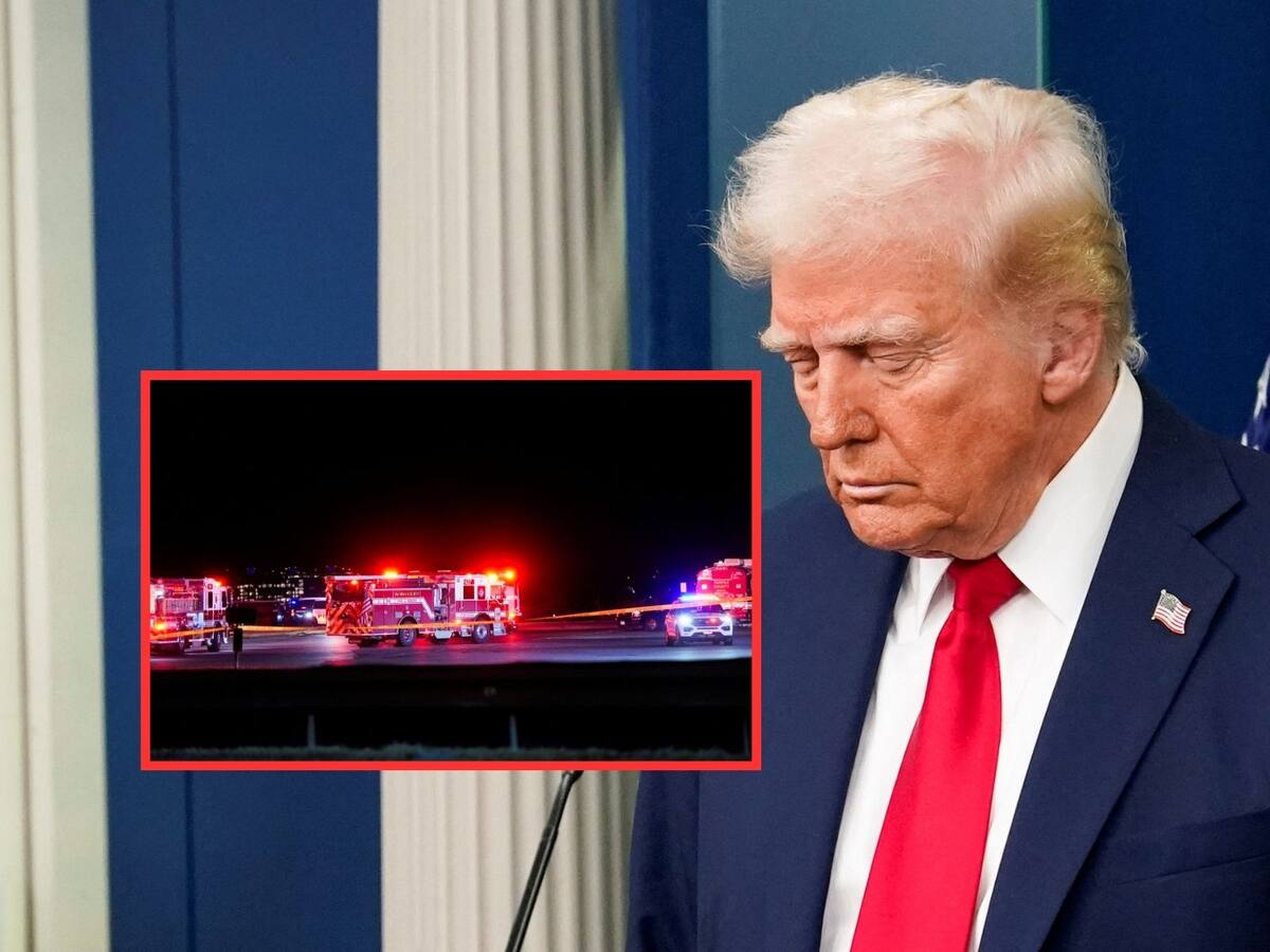 Trump confirma que no hubo sobrevivientes en accidente aéreo de Washington. | Crédito: REUTERS