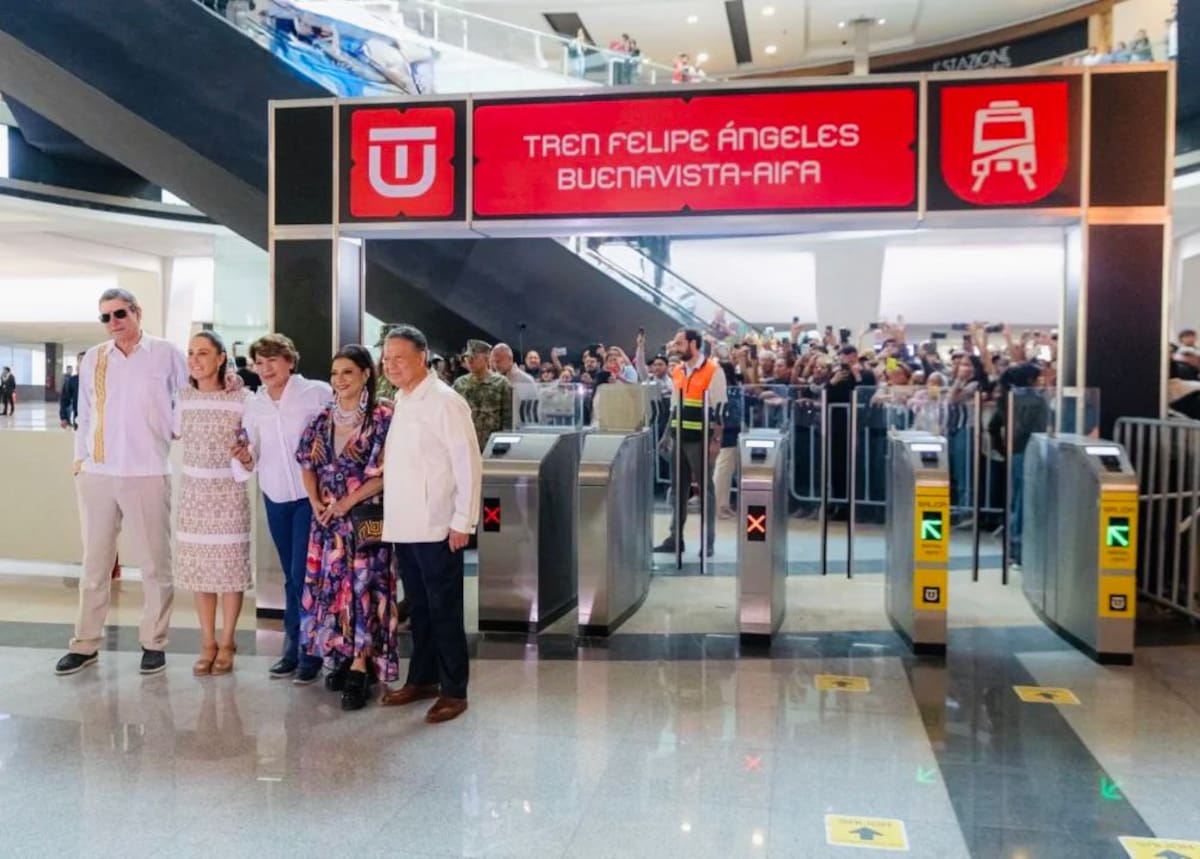 El Tren Felipe Ángeles es la nueva conexión ferroviaria entre Buenavista y el AIFA. | Foto: Especial.