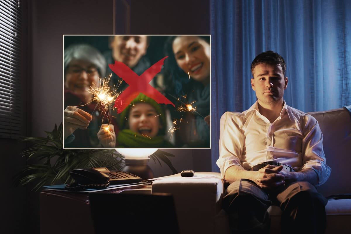 Qué significa querer pasar Año Nuevo solo, lejos de familiares y amigos, según la psicología