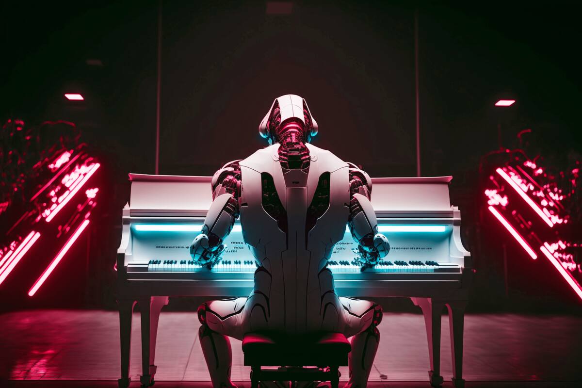 ¿Cómo la IA está siendo utilizada para componer música, letras y voces sintéticas?