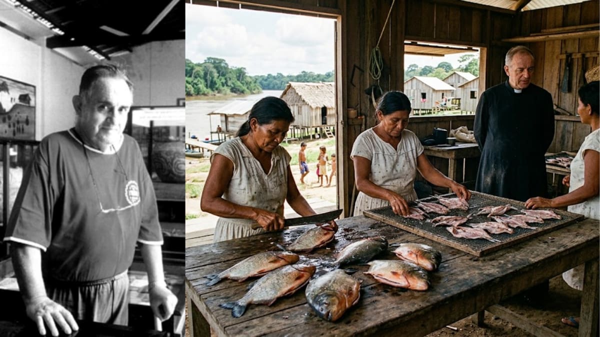 En 1970, un sacerdote convirtió 12,000 pirañas sin valor comercial en una fuente de ingresos para una comunidad aislada de la Amazonia brasileña y financió puentes, un embarcadero, un cementerio y una pista de aterrizaje que todavía forman parte de su legado.