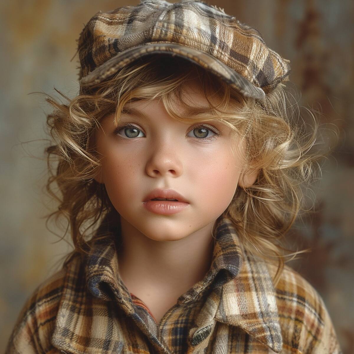 Más allá del campo: La IA imagina la próxima generación de la pareja del momento, Swift y Kelce, con detalles fascinantes y ojos de color verde.