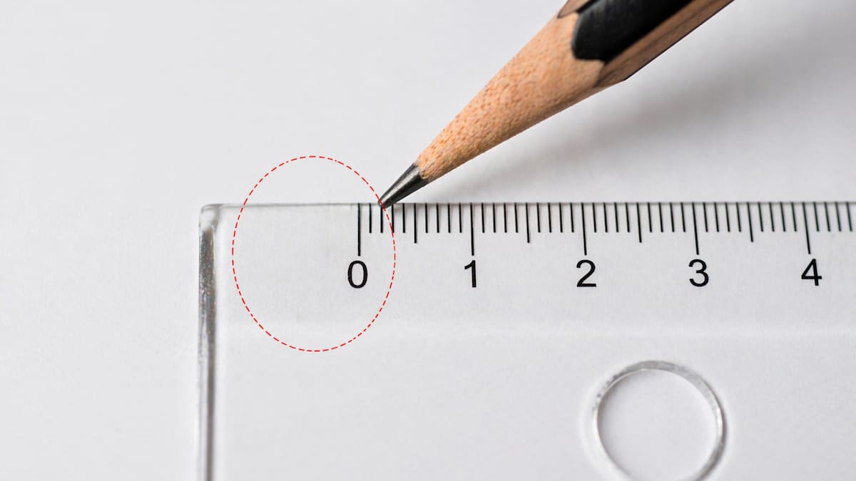 Expertos recomiendan medir desde la marca 0 y no desde el borde del instrumento.
