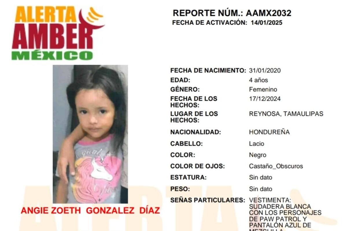 Activan Alerta Amber por Angie Zoeth González Díaz