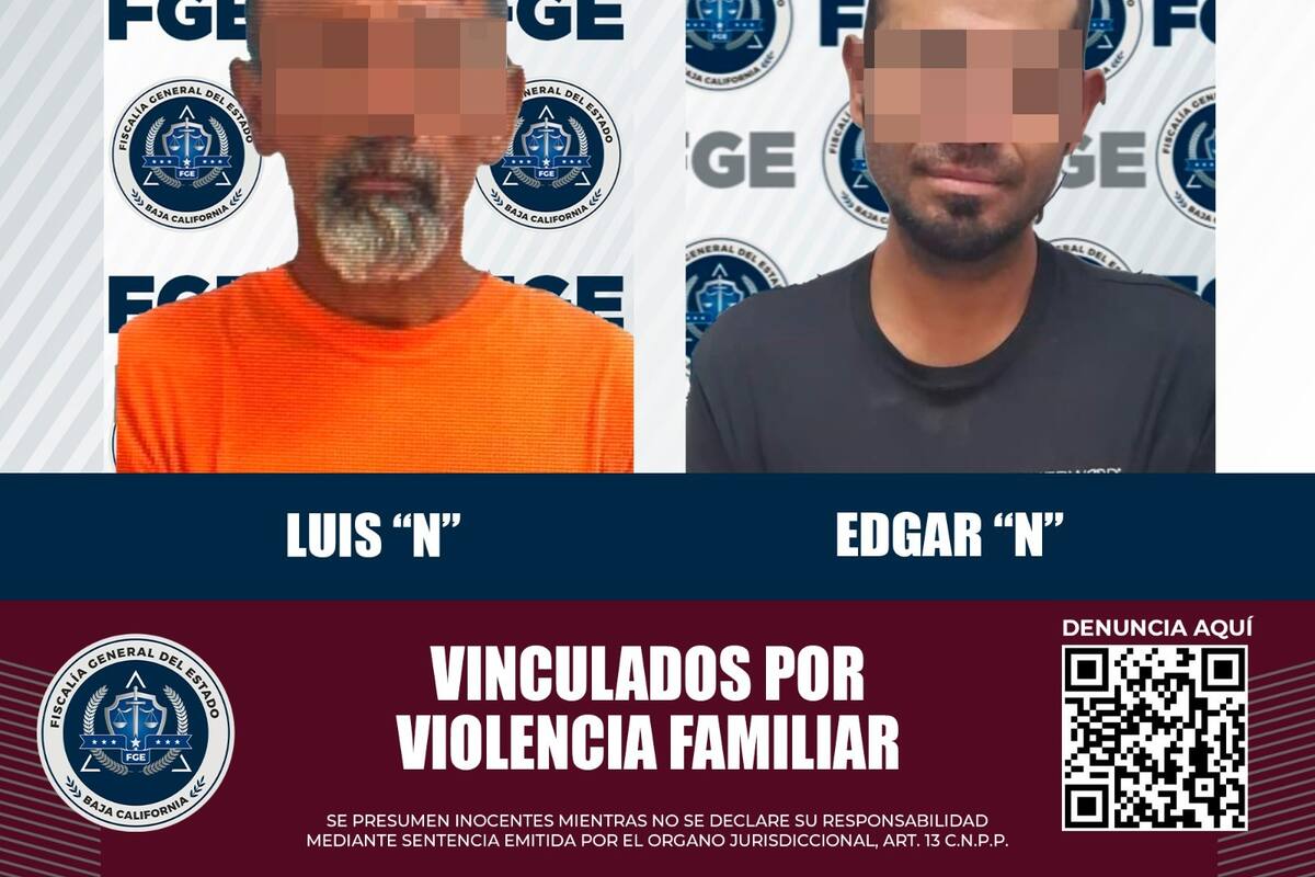Dan prisión preventiva a dos por violencia familiar
