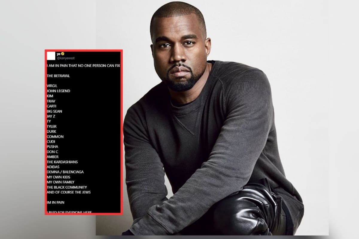 Kanye West publica lista personas que lo han traicionado, incluye a las Kardashians y sus propios hijos