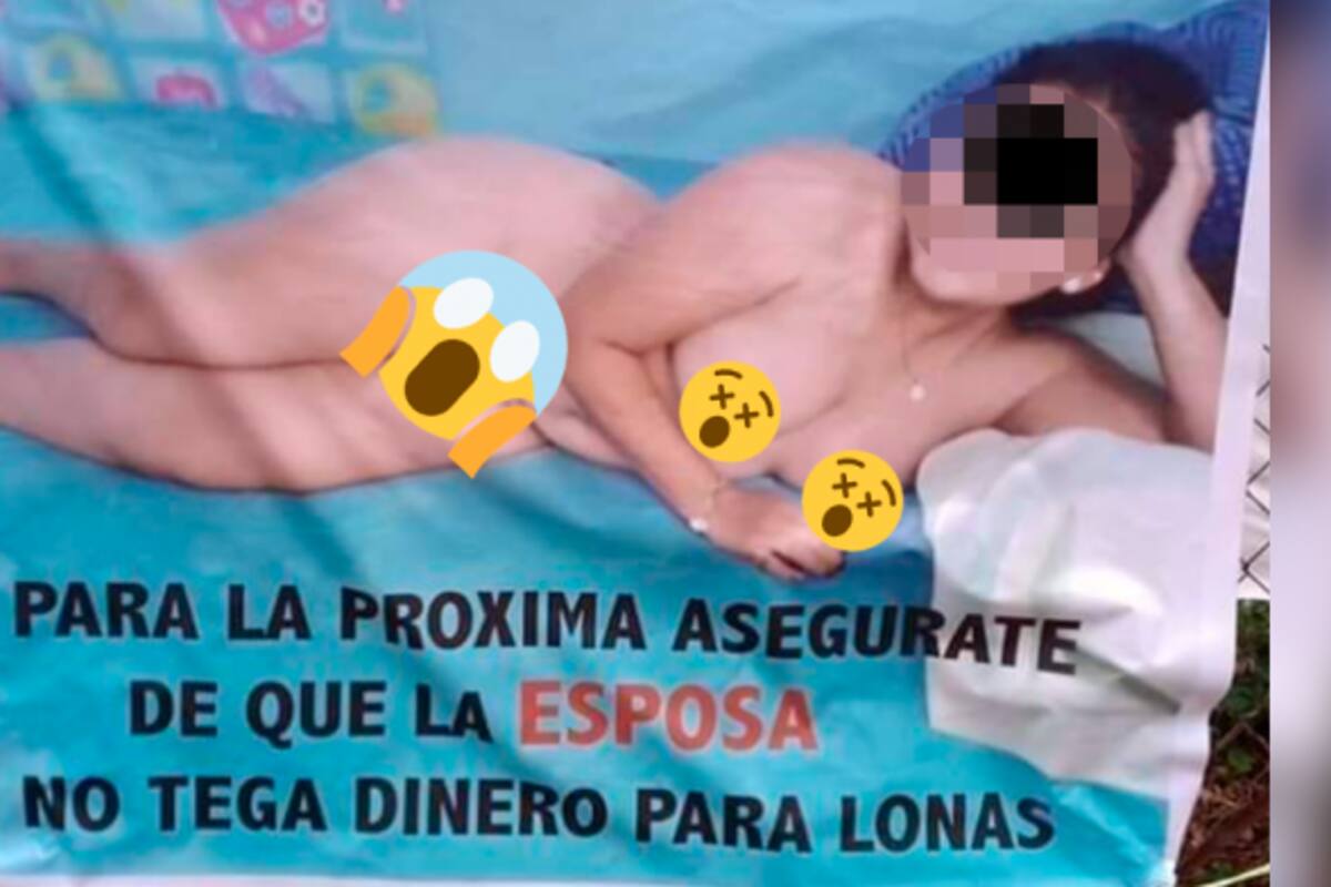 Con una manta, un hombre fue expuesto por infidelidad