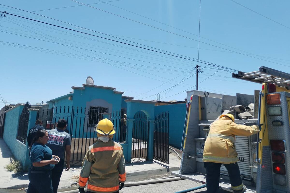 Incendio daña casa y deja un lesionado