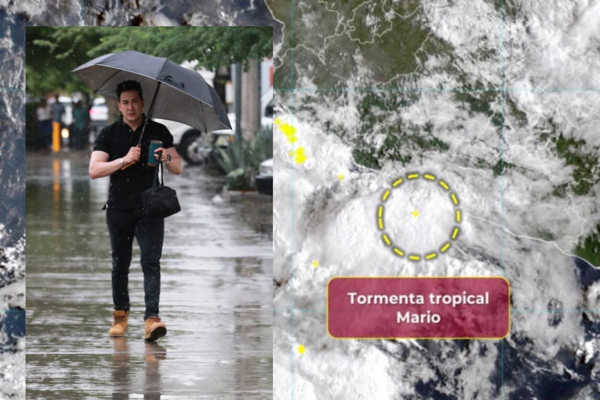 ¡Lluvias para TODO México! Pronostican que Depresión tropical Mario y Baja Presión obliguen a sacar el paraguas en los 32 estados
