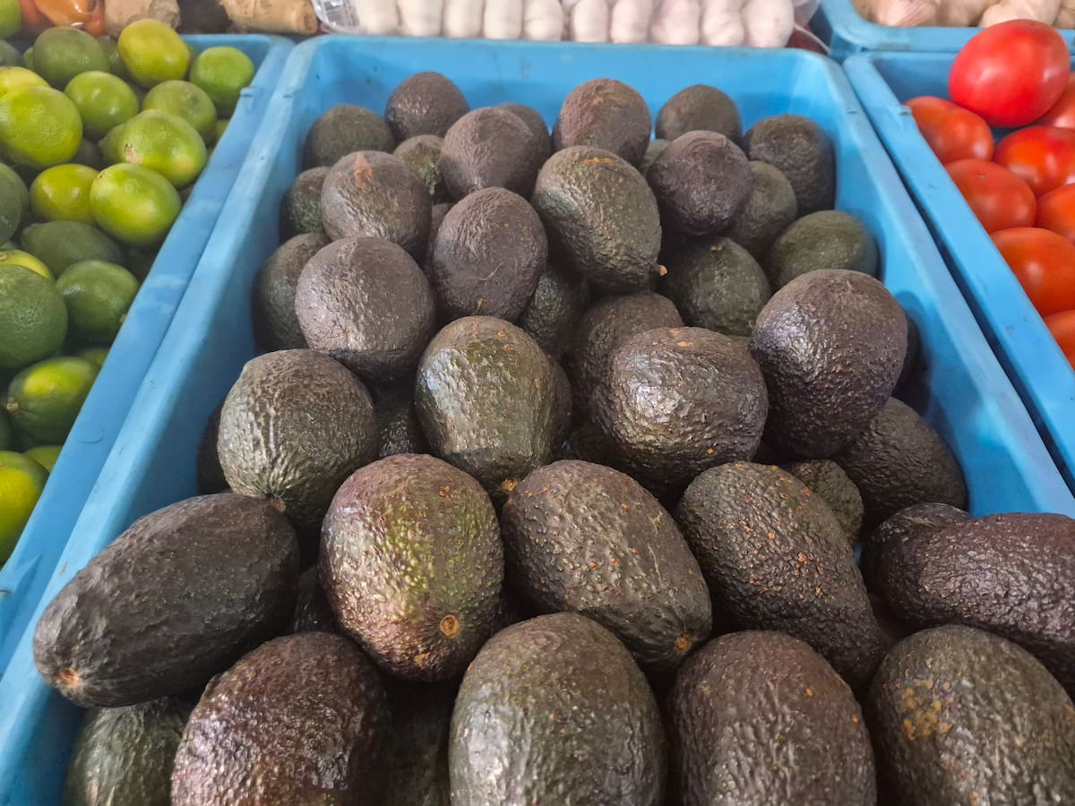 Vendedores locales de frutas y verduras señalaron que esperan mayor movimiento entre viernes y domingo, impulsado por reuniones familiares y precios más bajos que en otras temporadas. Foto: Michelle Castillo